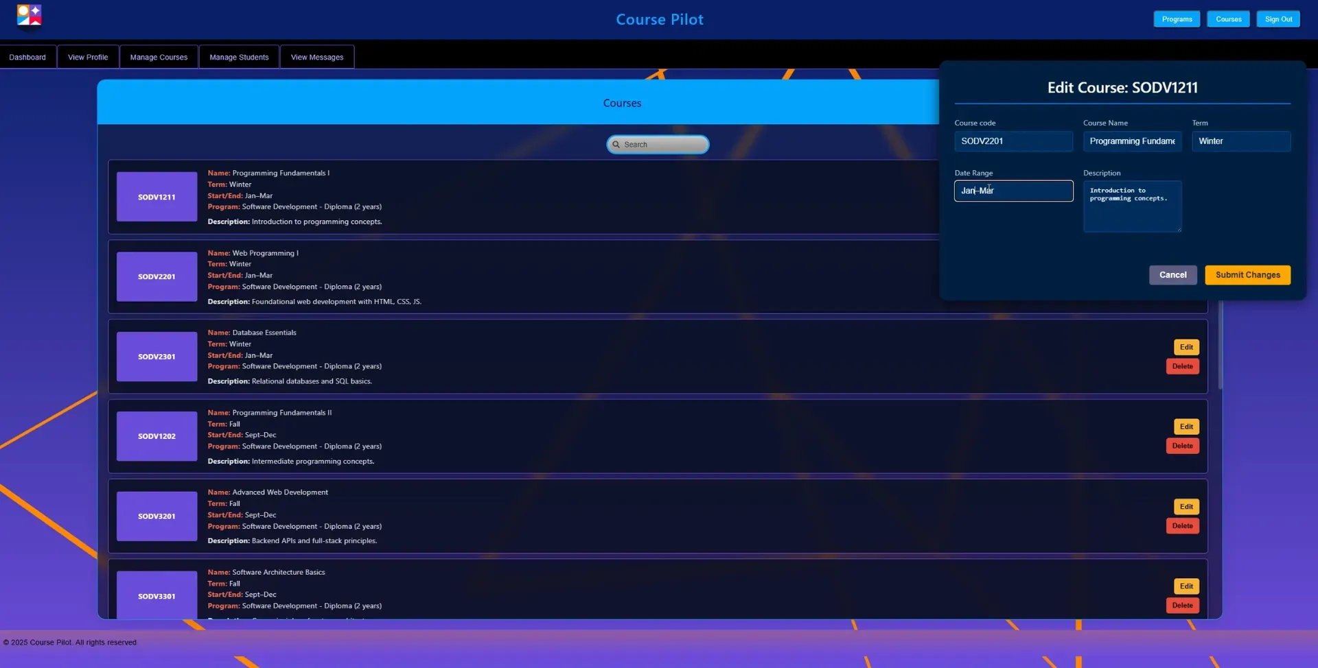 CoursePilot courses